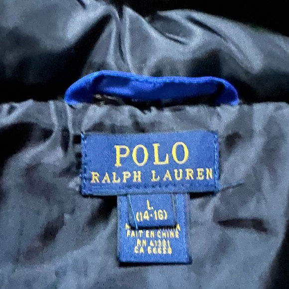 Preowned Boys Ralph Lauren Hooded Puffer Size Large - Picture 4 of 5
